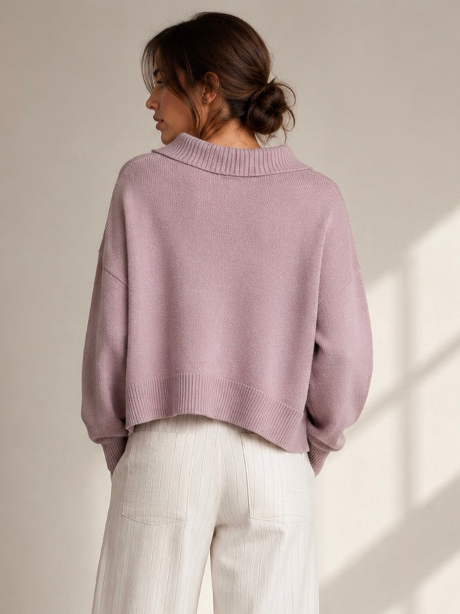 SOHO-t Kirbi Cashmere Blend Knit – Rose