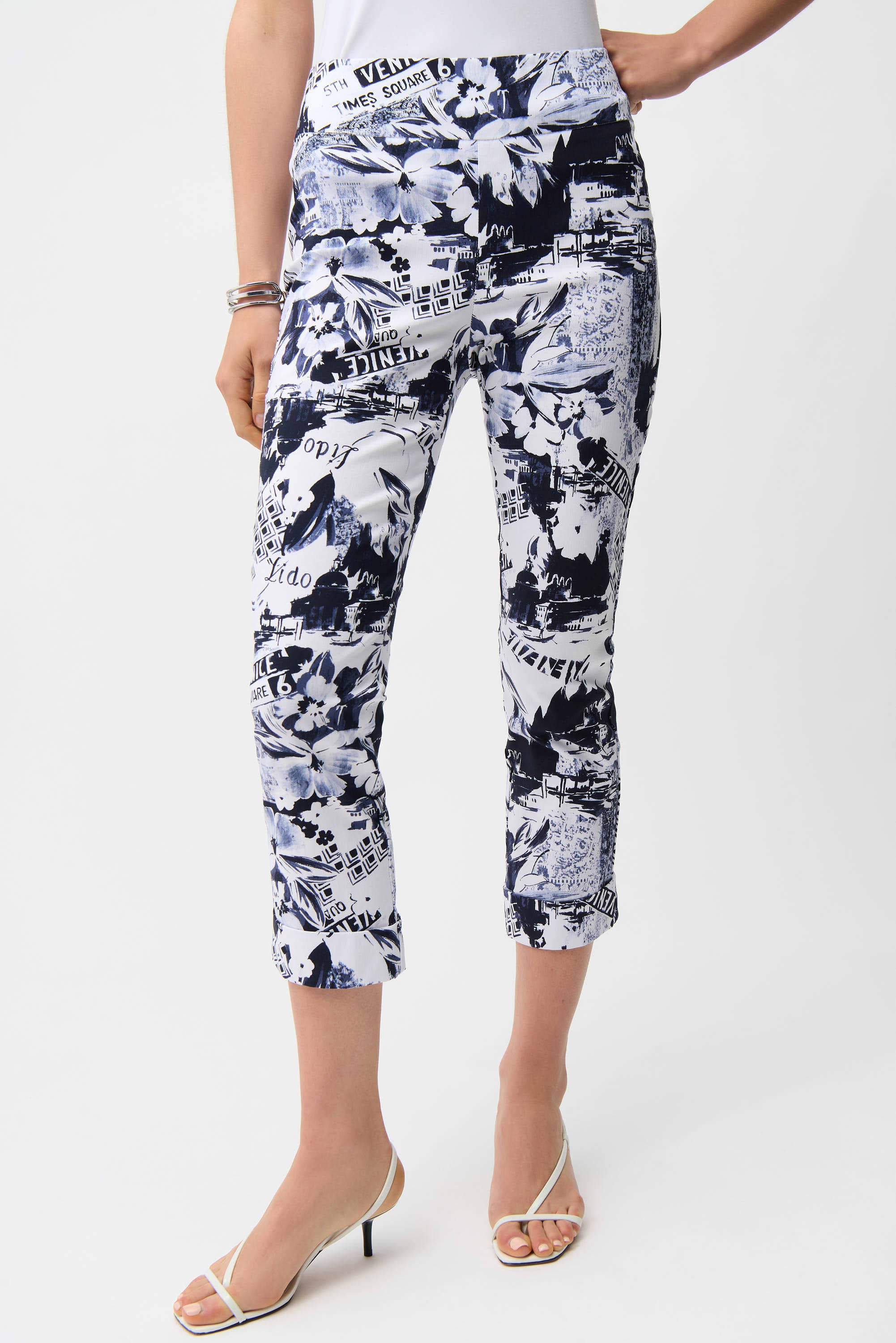 Joseph Ribkoff Millennium Conversational Print Crop Pull-On Pants
261187