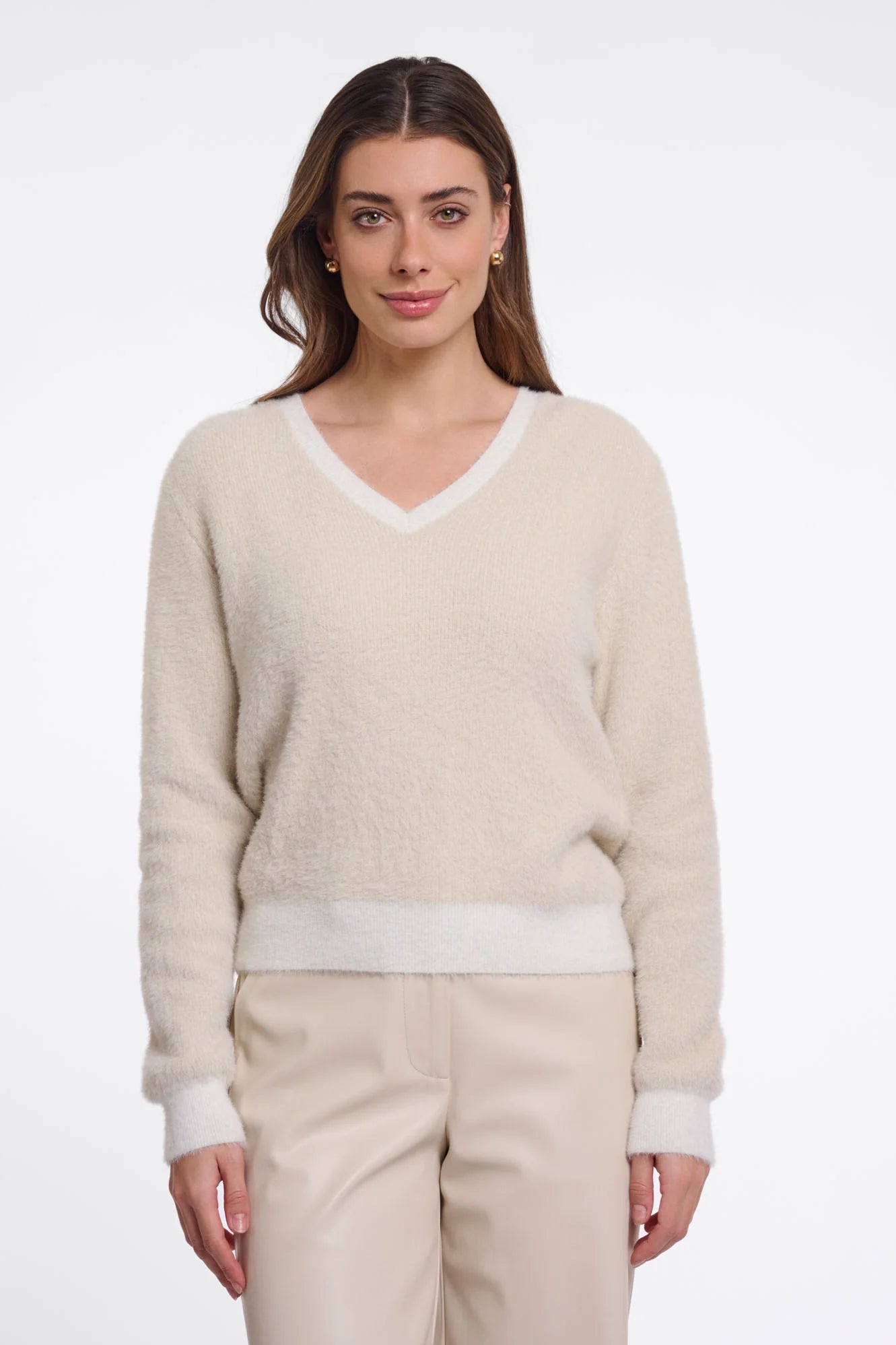 Rino & Pelle Keath V-Neck Knit Sweater