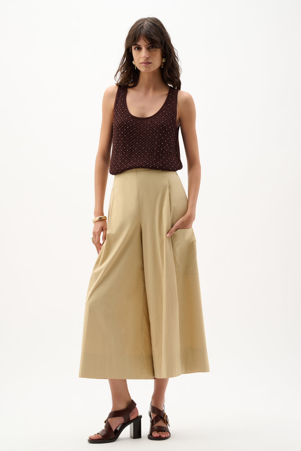 Joseph Ribkoff Embellished Knit Camisole
262957 In Mahogany Or Vanilla