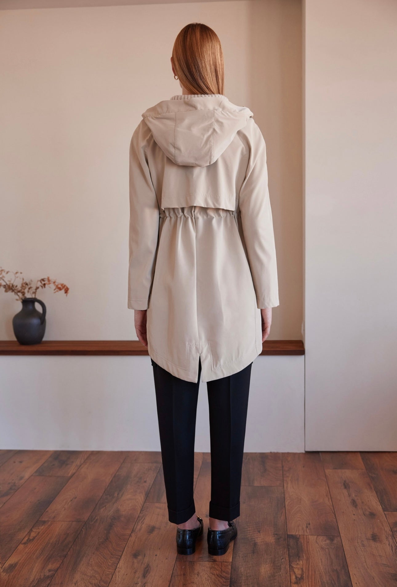 Arggido Off-White Parka Jacket Style 49112 – Modern Utility Chic