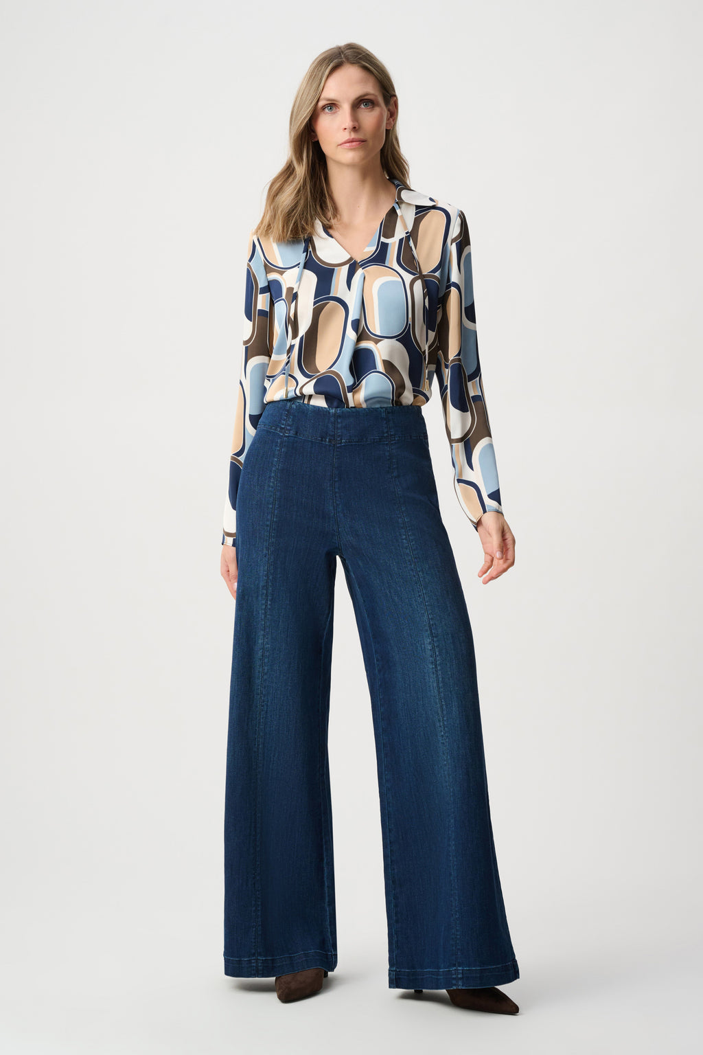 Joseph Ribkoff Recycled Satin Geometric Top
263071