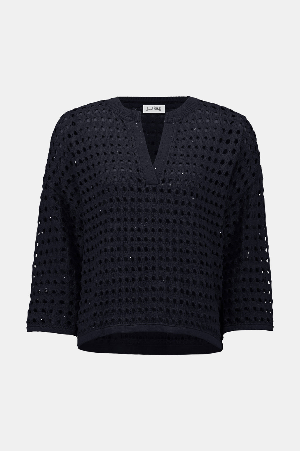 Joseph Ribkoff Cotton Blend Open Stitch Boxy Sweater
261925