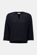 Joseph Ribkoff Cotton Blend Open Stitch Boxy Sweater
261925