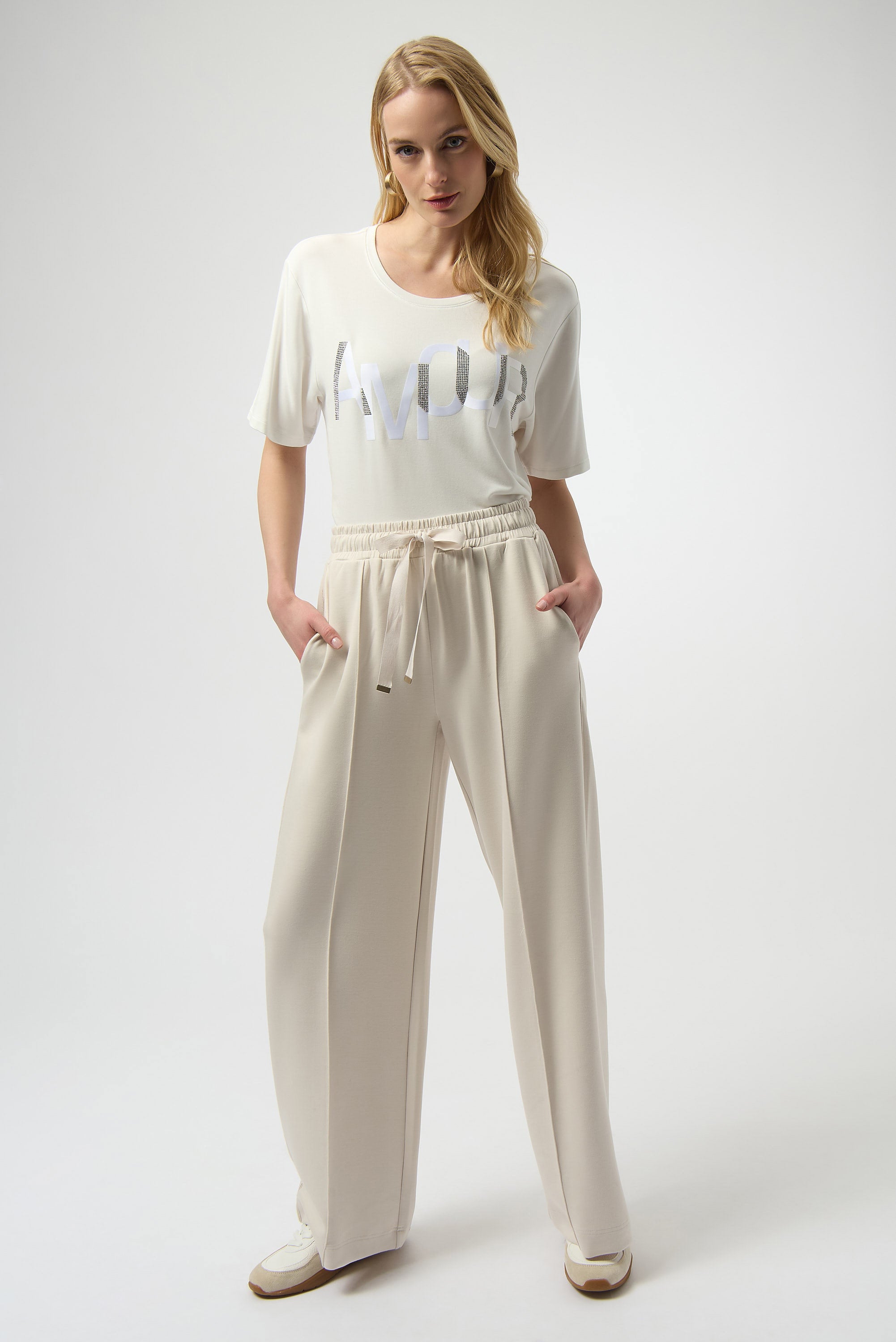 Pre- Order - Joseph Ribkoff T-Shirt with Rhinestone Word
254958