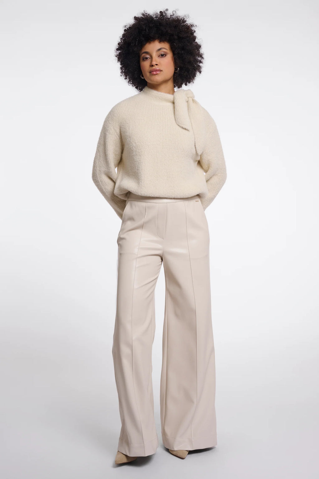 Rino & Pelle Therese faux leather pants in Birch