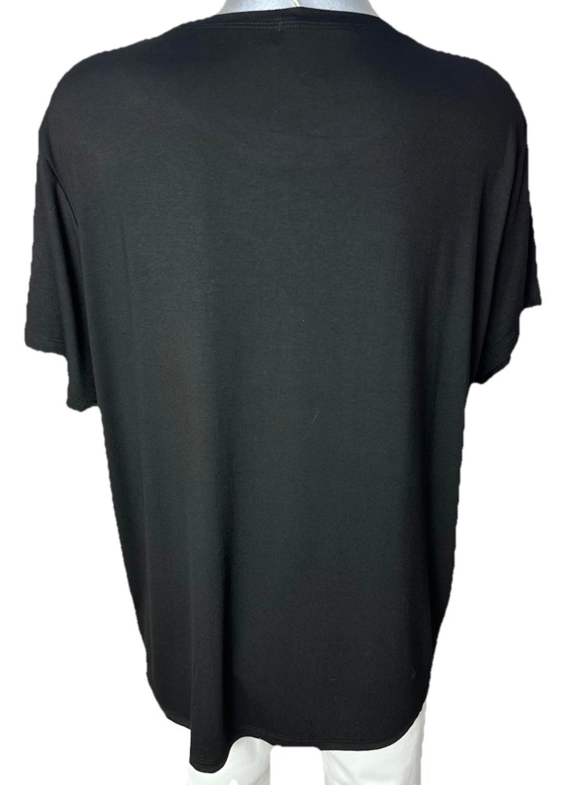 Malissa J Black Diamanté T-Shirt One Size