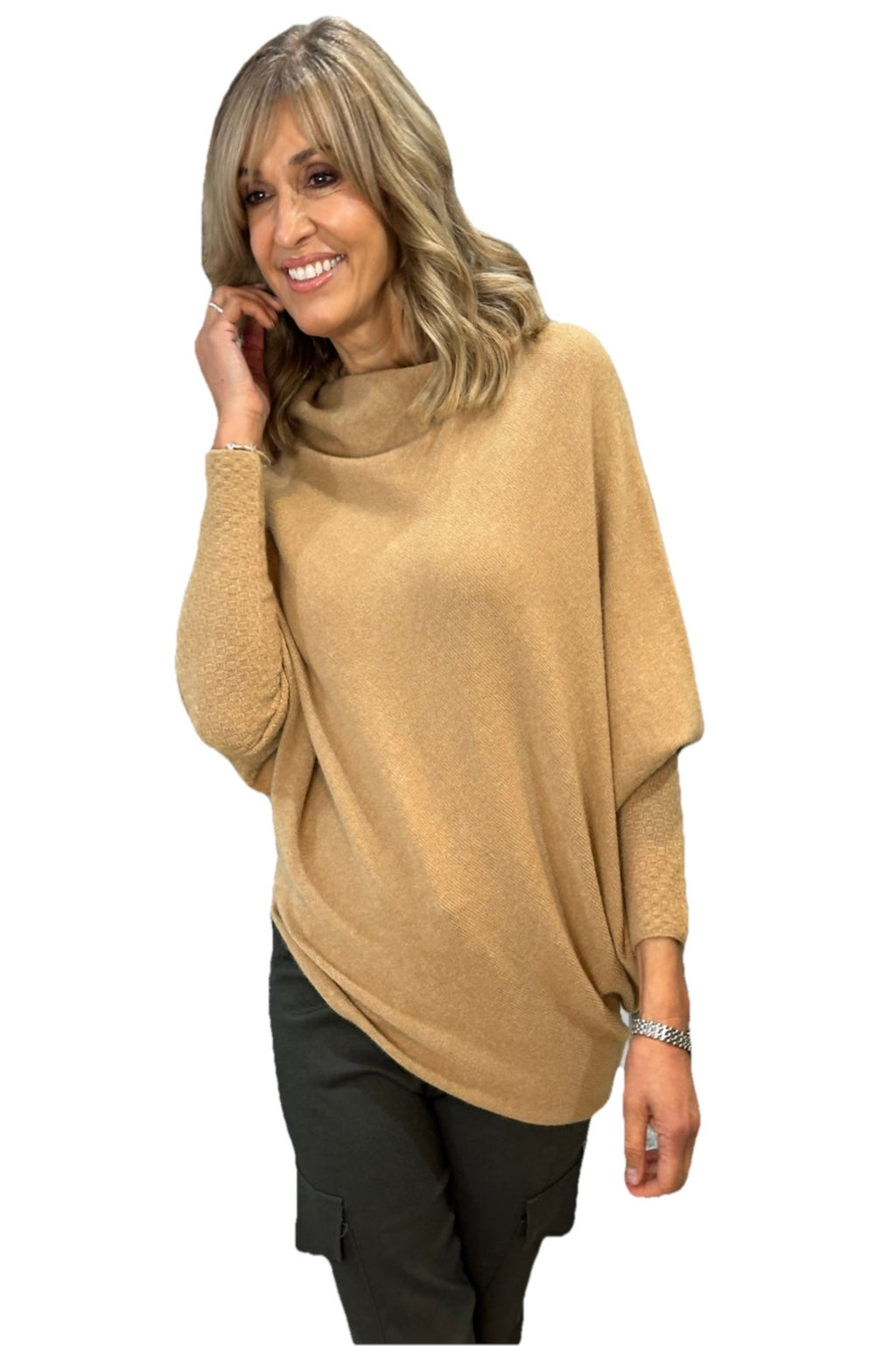 Alpini Asymmetrical Cowl Knit