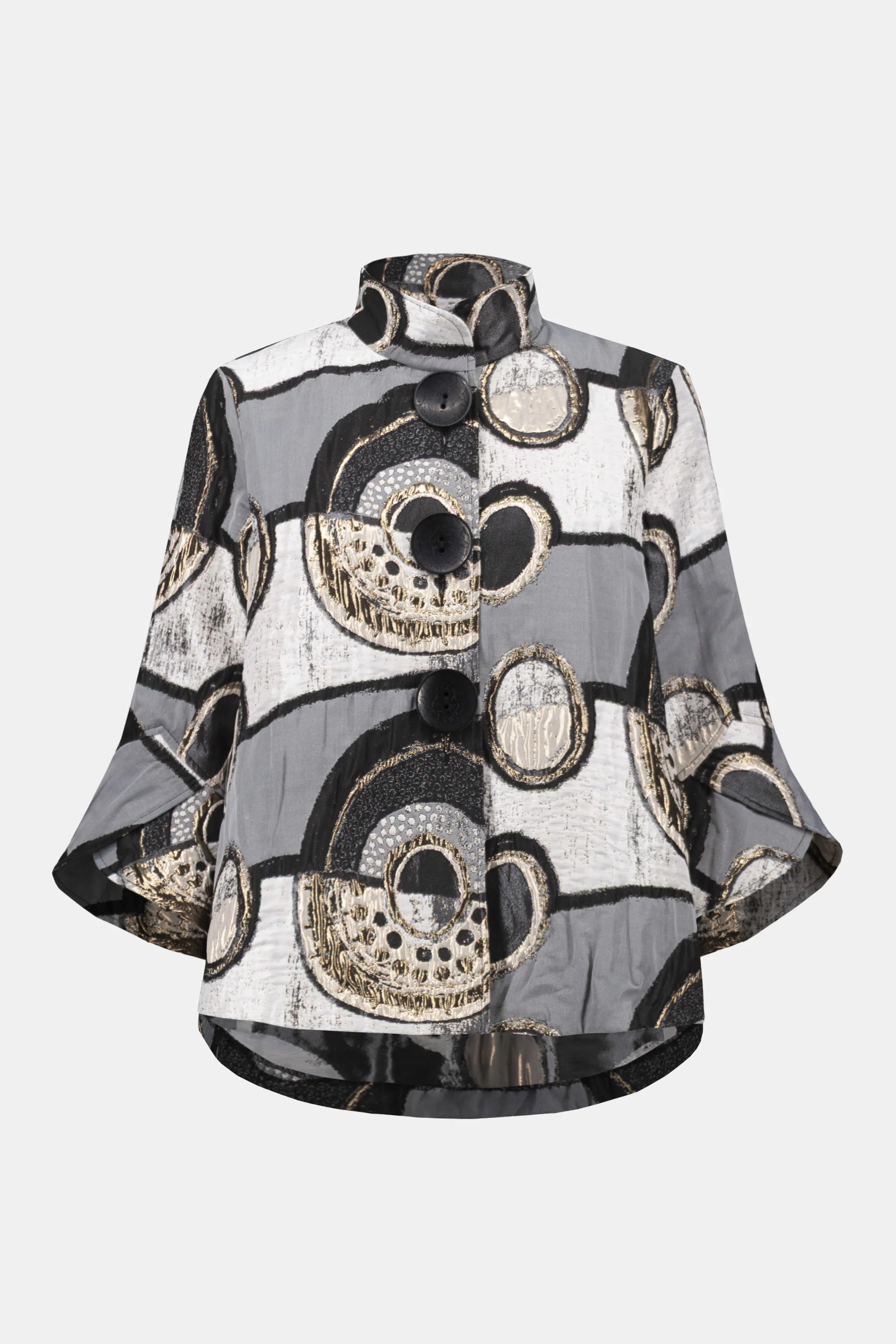 Joseph Ribkoff Abstract Jacquard Trapeze Jacket
254003