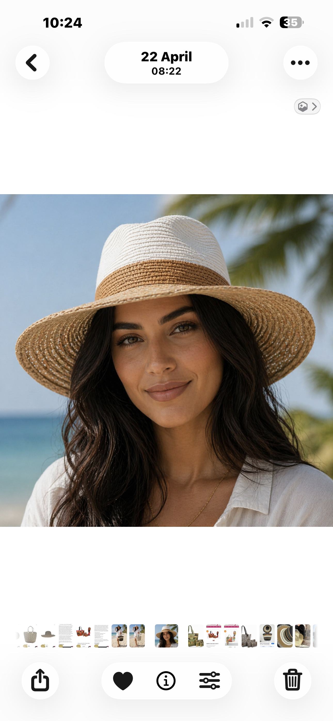 Malissa J Two Tone Raffia Straw Hat – White/Stone
