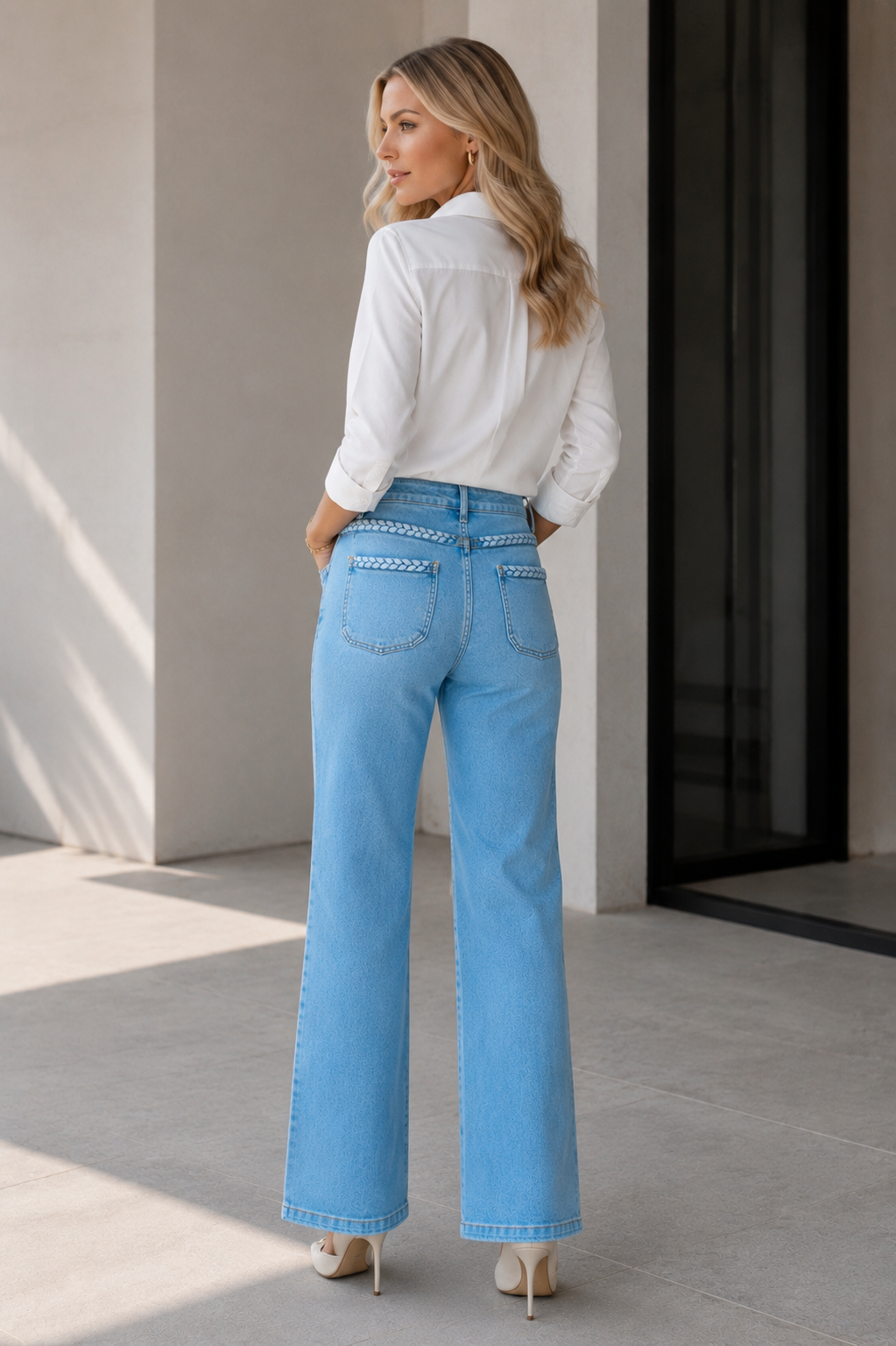 Foly Rose 6006 High Rise Stretch Jeans – Light Denim