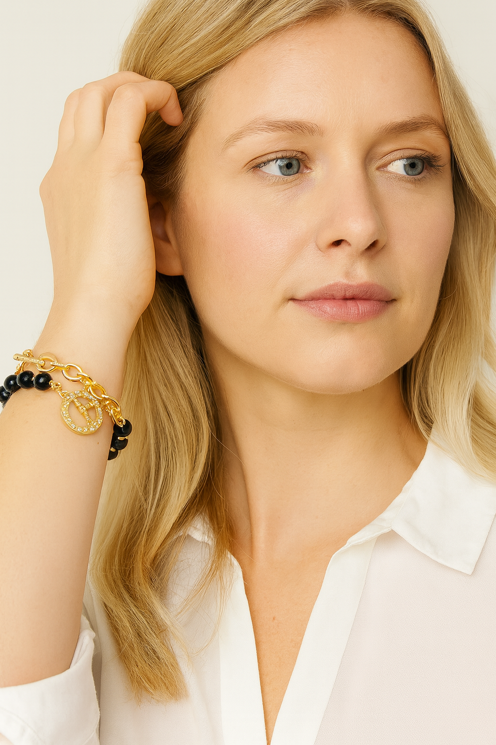 Envy Jewellery Bracelet Style 4527/BK/B/G