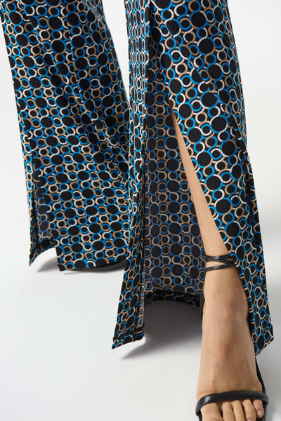 Joseph Ribkoff Silky Knit Geometric Print Wide-Leg Pants
242143 S/S 2024