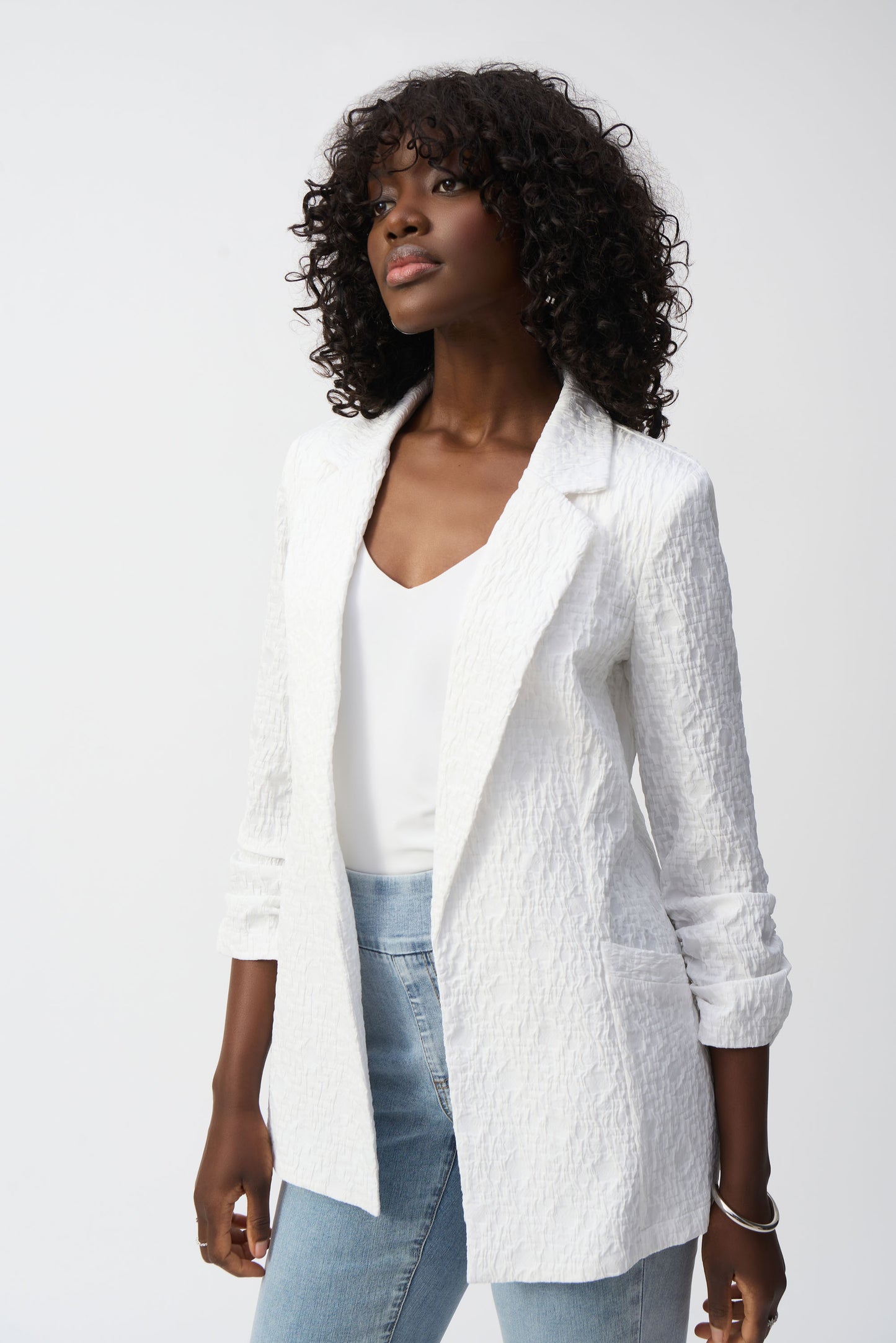 Joseph Ribkoff Woven Jacquard Boxy Blazer
242034S25 S/S 2025