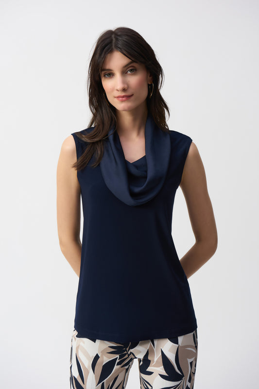 Joseph Ribkoff Silky  and Satin Sleeveless Top
251276 S/S 2025
