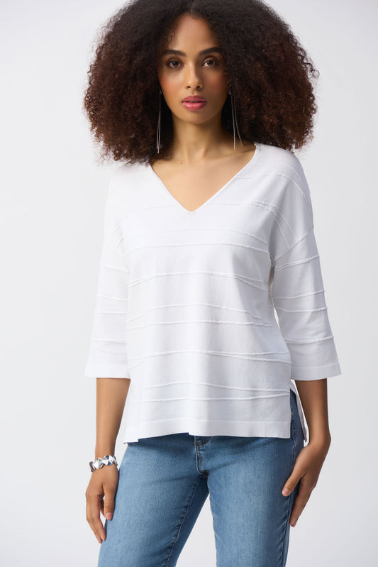 Joseph Ribkoff Jacquard Sweater Knit Pullover
251923 S/S 2025