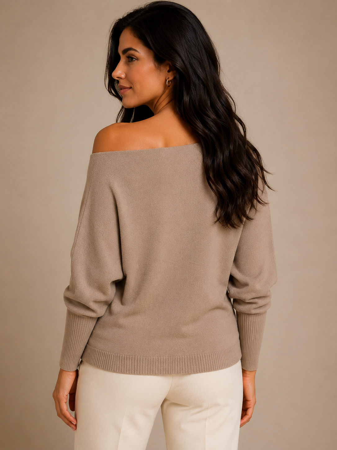 Alpini Made in Italy Asymmetrical Knit Sweater – Multi-Way Styling