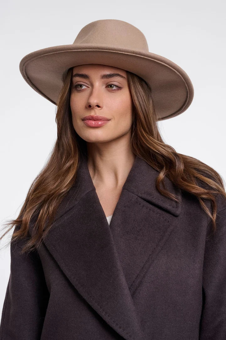Rino & Pelle Valerio 100% Wool Felt Hat - Beige