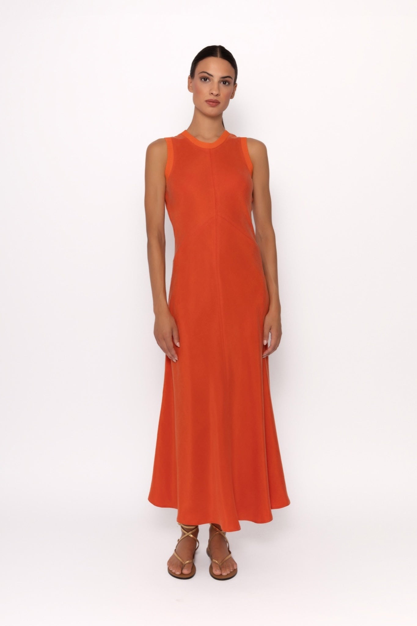 Arggido Sleeveless Maxi Dress – Burnt Orange
Style Number: 49510