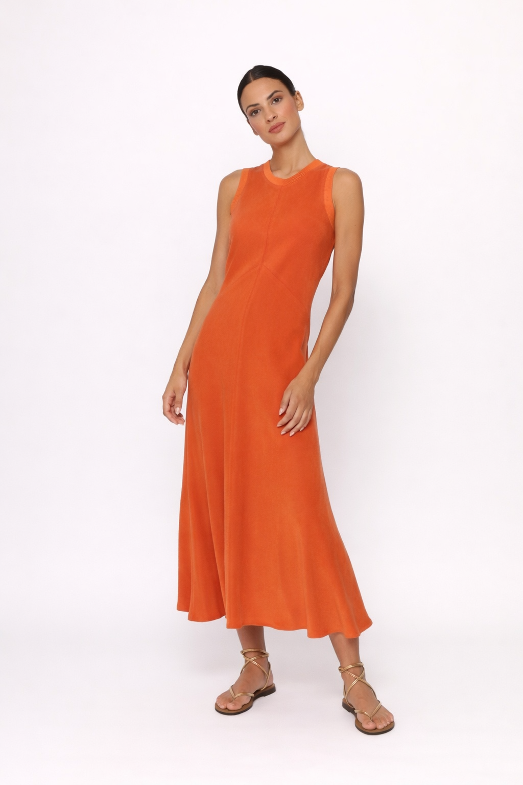 Arggido Sleeveless Maxi Dress – Burnt Orange
Style Number: 49510