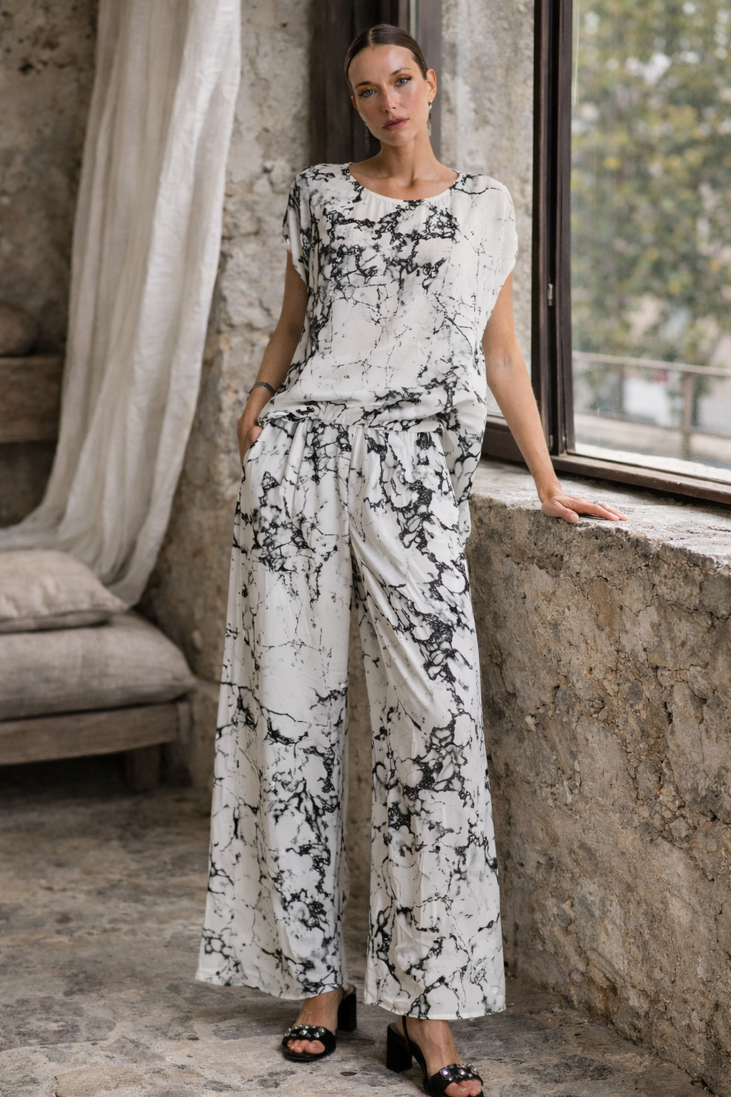 La Haine Inside Us Printed Viscose Tunic – Style W5339