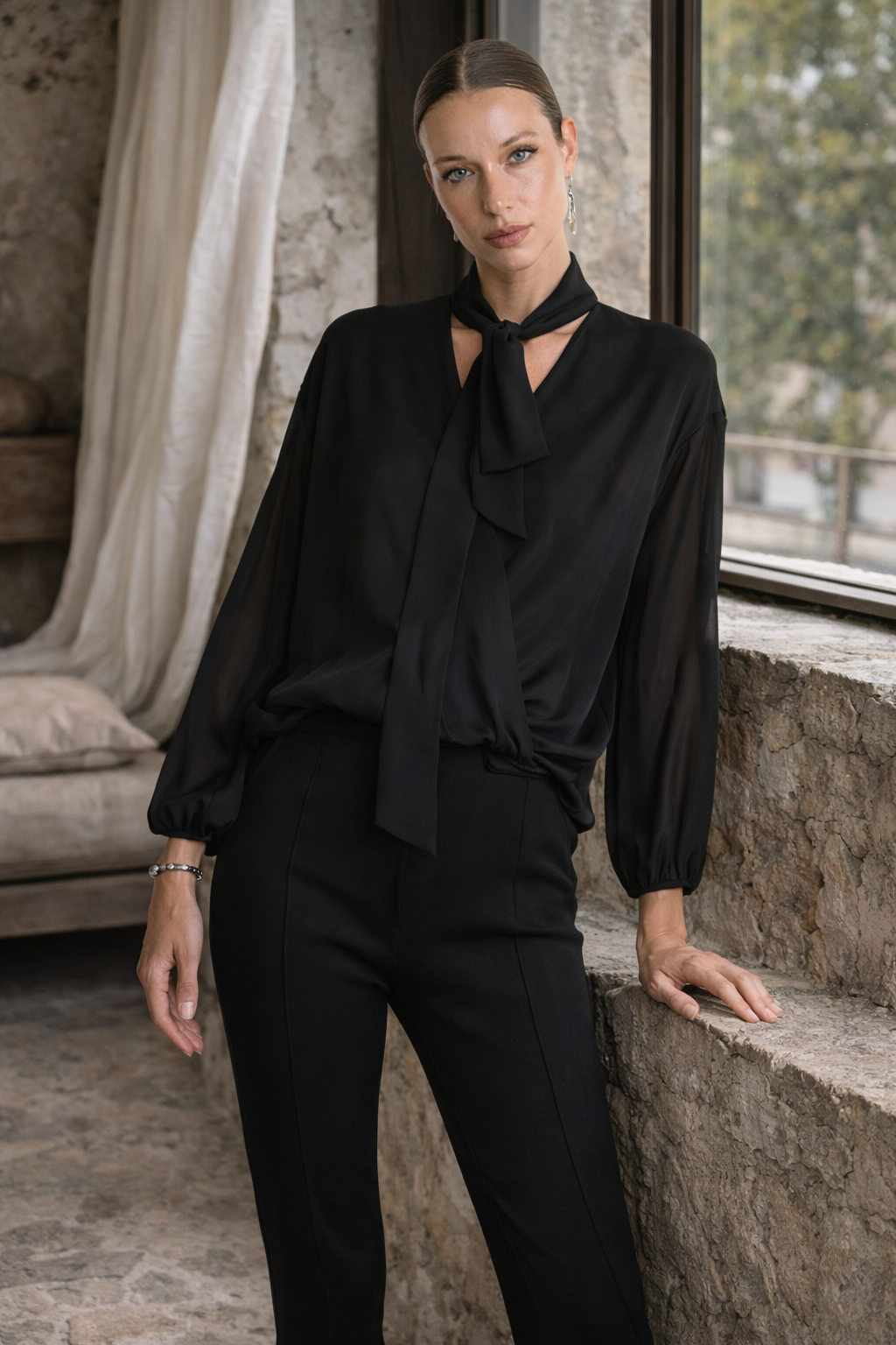 La Haine Inside Us Georgette Over Shirt – Style W5288