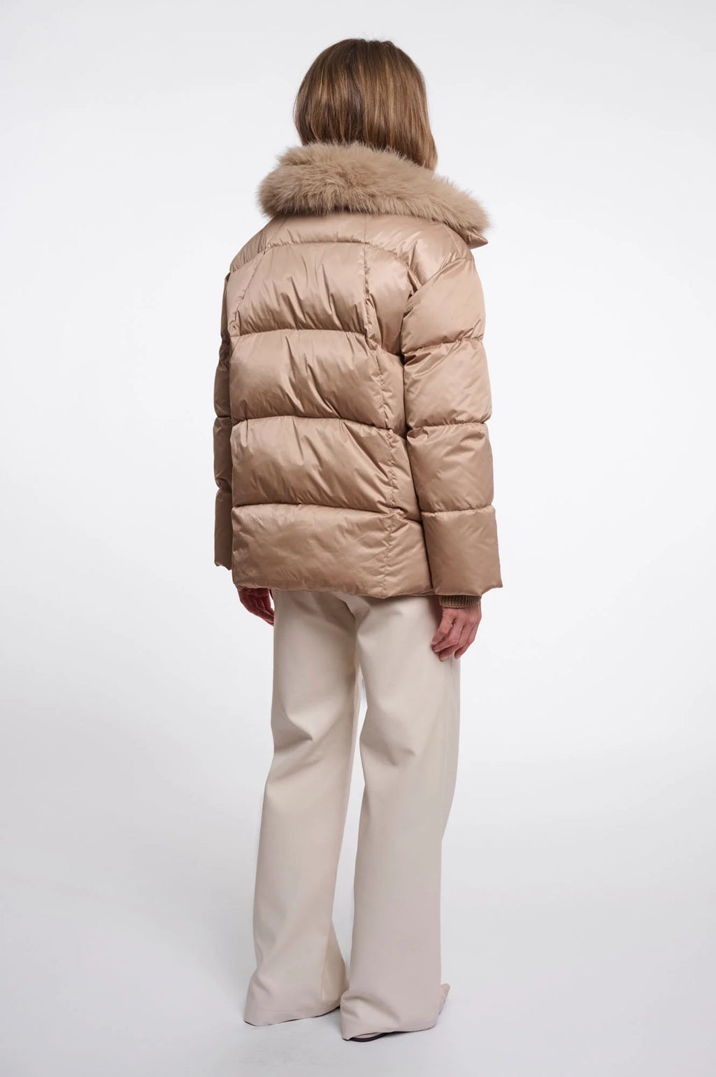 Sigi Padded Jacket With Faux Fur Trim