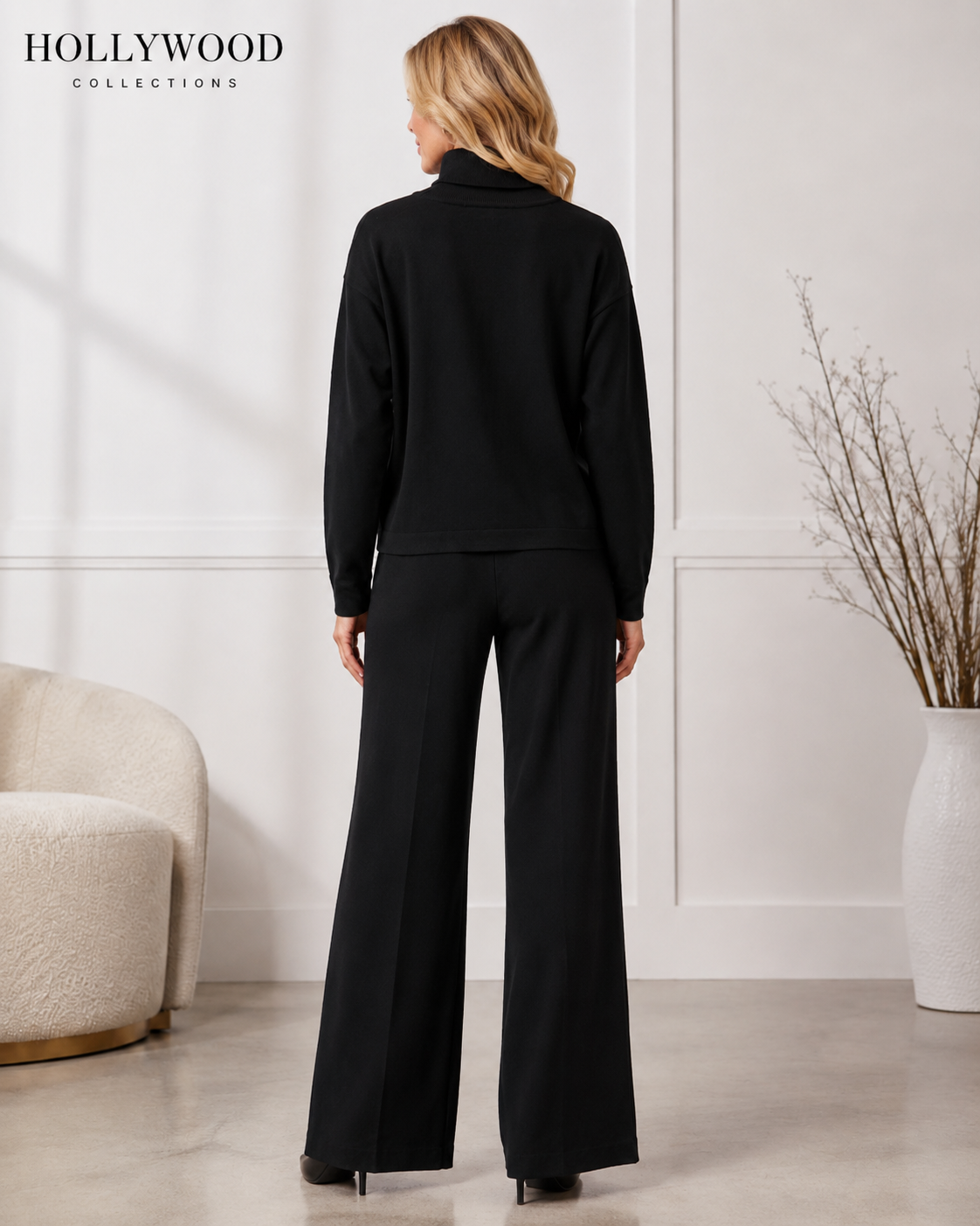 Frank Lyman Metallic Disc Detail Turtleneck Jumper – Style 264800