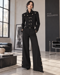 Five Progress Mariniere Black Military Jacket 17105