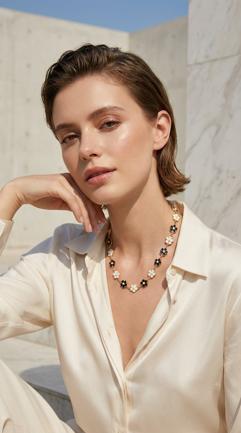 Envy 4891 Floral Statement Necklace – Complimentary Gift Packaging