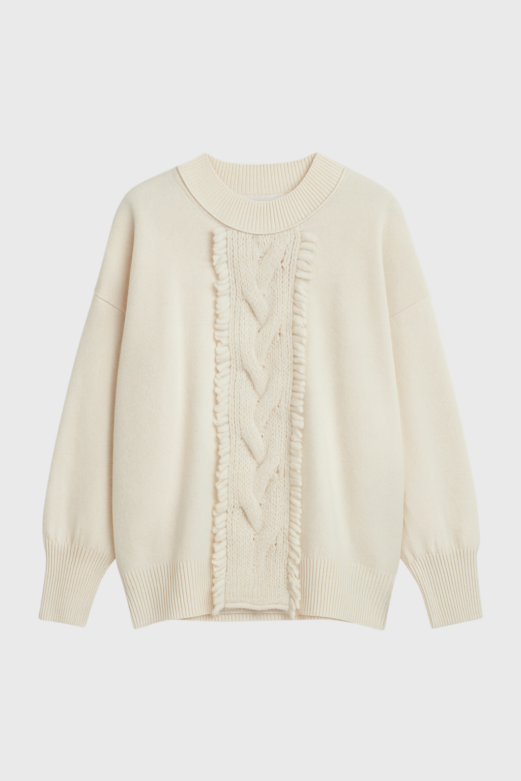 Tricot Chic Fine Knit Sweater in Oyster – Style S304