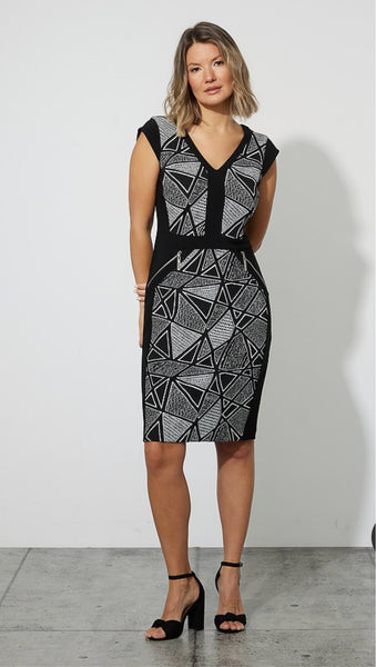 Joseph Ribkoff Jacquard Sheath Dress Style 223079