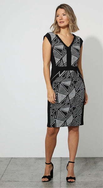 Joseph Ribkoff Jacquard Sheath Dress Style 223079