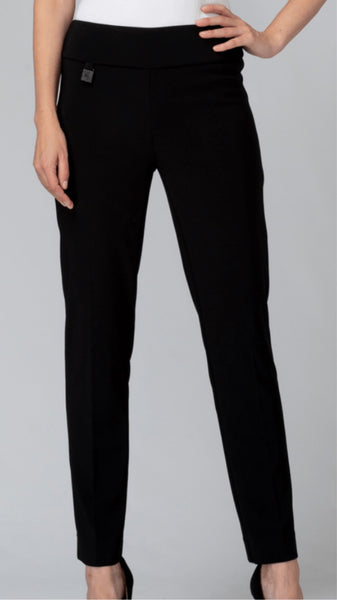 144092P Joseph Ribkoff High Waisted Pull On Trouser in Black